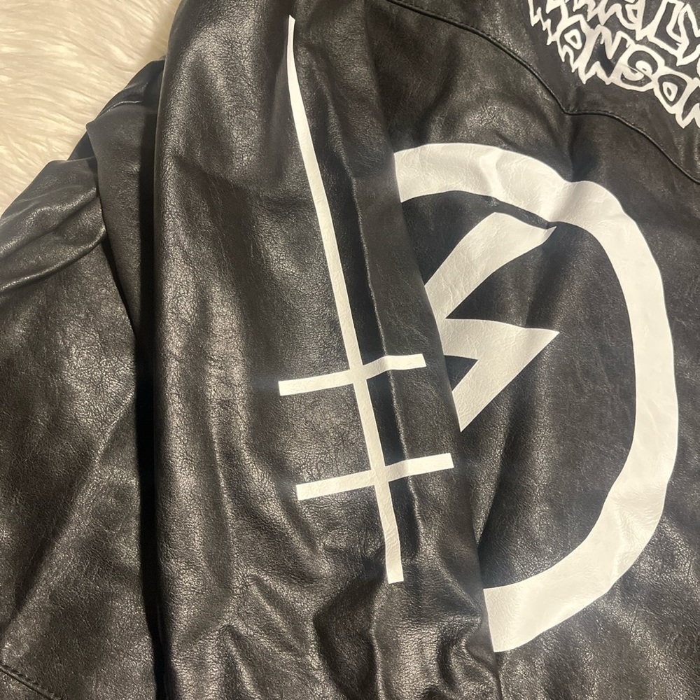 New unreleased Marilyn Manson dolls kill collab moto leather jacket - Picture 4 of 5